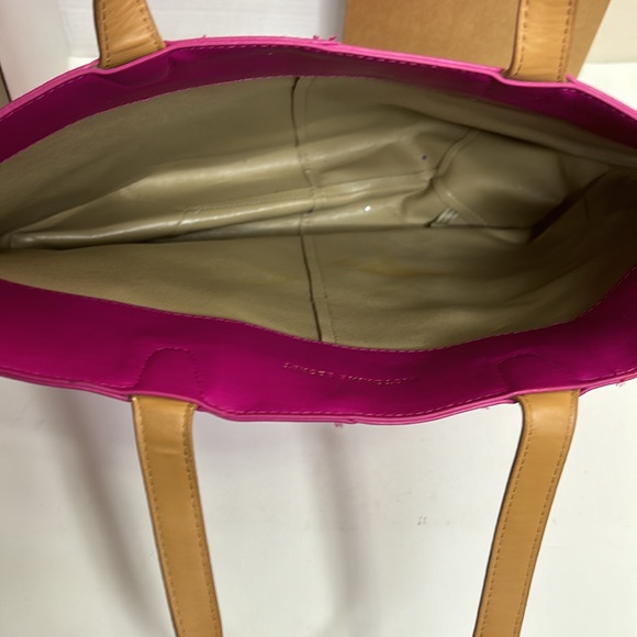 Victoria’ Secret | Bright Pink Leather Sturdy Carry Bag | Stylish Tote | Satchel - Picture 4 of 9